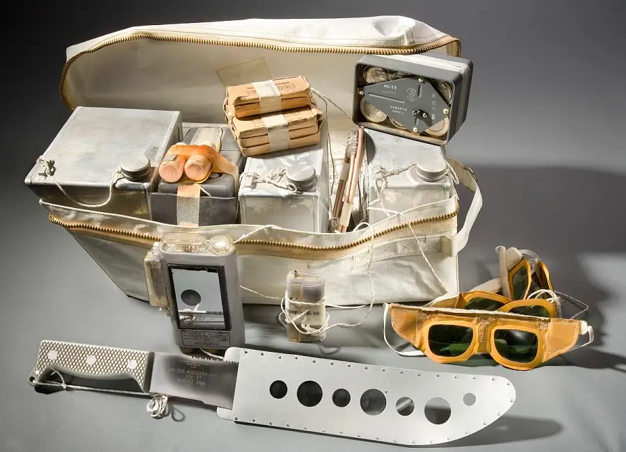 Packed astronaut kit